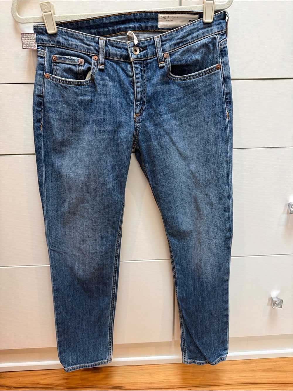 rag & bone medium blue boyfriend jeans